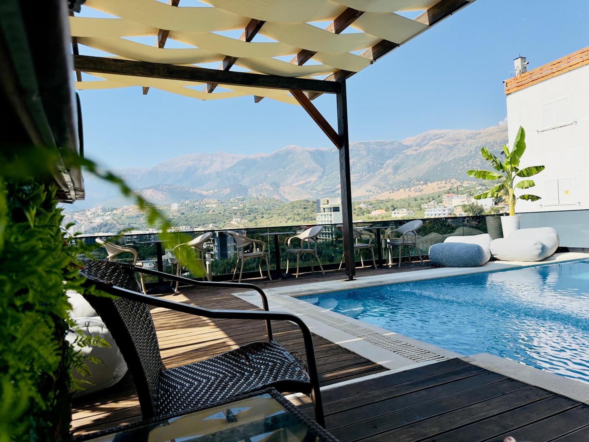 Villa Merkuri Himarë Exterior foto